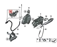 BMW Priekinis Dešinysis Durų Rankenas 51217216662