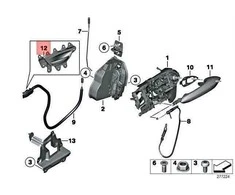 BMW Priekinis Dešinysis Durų Rankenas 51217216662