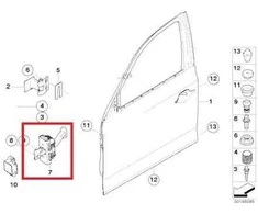 Bmw Priekinis Durų Stabdžių Blokas Originalus 51217259243
