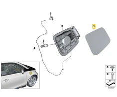 Bmw Priekinis Ikrovimo Kistuko Dangtelis I3 I01 Originalus 51177376189