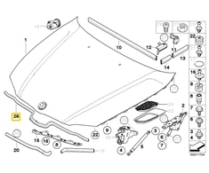 BMW Priekinis Įranga Modulio Apsauga Originalus 51767060562