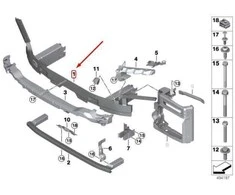 Bmw Priekinis Nešikas X5 G05 X6 G06 Originalus 51117421599