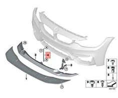 Bmw Priekinis Skirtas 3 F80 M3 Lci 4 F82 M4 Originalus 51118065339