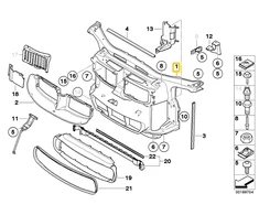 Bmw Priekinis Skydelis E90 E92 E93 51647900810 Originalus