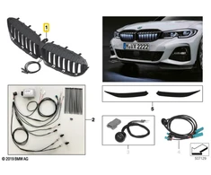 Bmw Priekinis Ziergitter Iconic Glow 3 G20 G21 Originalus 63172466703