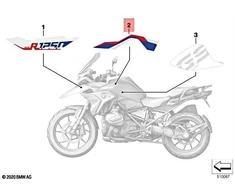 Bmw R 1200 Gs K50 Dešinės Pusės Dekoratyvinis Šoninis Panelė Originalus 51149457663