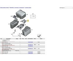 BMW R 1200 GS K50 stogo bagažinė Vario topcase 77448523743 Originali