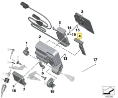 BMW R 1200 GS Laikiklis Užrakto Originalus 65908524465