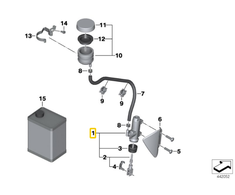 BMW R 1200 GS R 1200 GS Adventure Variklio Stabdžių Master Cylinder Originalus 34317699574