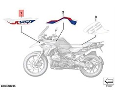 BMW R 1200 GS R 1250 GS Priekinis Rato Dangtelis Kairys Originalus 51149457651