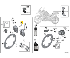 BMW R 1200 GS R 1250 GS Šešiakampis Vynio Štiftas Originalus 34117719823