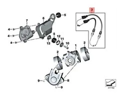 Bmw R NineT K21 K23 Rinkinys Bowdeno Trosas Ismetimo Sklende Originalus 18308357363