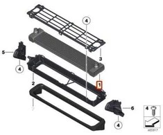 BMW Radiator Priekinės Pozicijos X5 E70 X6 E71 Originalus 17117589470
