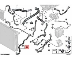 Bmw Radiatorio Šlaunis Tmc Supra Lci 17128653611
