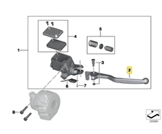 Bmw Rankinis Stabdžių Svoris F 650 GS Dakar G 650 GS Originalus 32727655208