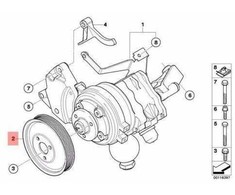 Bmw Riemenscheibe E60 E61 E63 E64 E65 E66 Originalus 32427795298