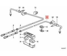 Bmw Rohrleitung 3 E36 5 E39 8 E31 Originalus 34326755515