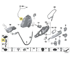 BMW Ryšio Blokavimas Originalus 51221817032