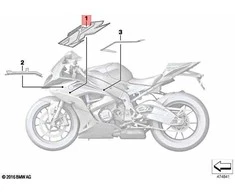 Bmw S 1000 Rr K46 2015 2018 Raidės Dešinė Originalus 51148396662