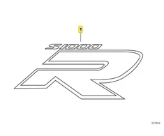 Bmw S1000R K47 Kairys Modellschriftzug Originalus 51148568207