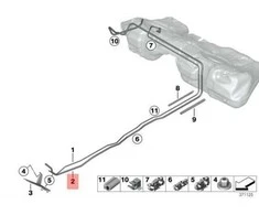BMW Scavenge Oro Šachta F30 F80 M3 F31 F32 M4 16127244739 Originalus