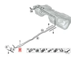 BMW Scavenge Oro Šachta F30 F80 M3 F31 F32 M4 16127244739 Originalus