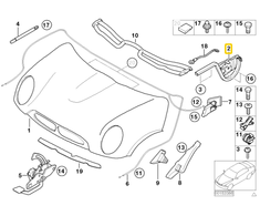 BMW Scharnier Frontklappe Kairysis MINI R50 R53 R52 41617037434
