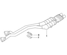 Bmw Schelle Unnen 3 E36 5 E39 7 E38 Originalus 18101433250