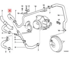 Bmw Schlauch 7 E38 1994 2001 Originalus 11611435265