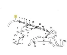 Bmw Schlauch Vorlauf 5 E34 7 E32 Originalus 64121388247