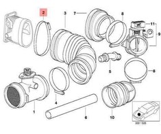 BMW Schlauchschelle F20 F21 F22 F87 M2 F30 F80 M3 F31 F34 GT F32 F82 M4 F33 F36 Gran Coupé Originalus 07129952135