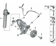 BMW Sechskantmutter F20 F21 F30 F31 F32 F33 Originalus 07119905032