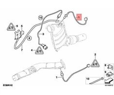 Bmw Sensorius Temperatūra E87 E90 E91 E60 E61 E65 E66 X5 Originalus 13627809152