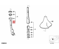 BMW Shift Lever Žemutinė Dalis E21 E30 25117533354