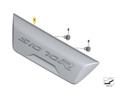 Bmw Sitzpad Sozius K47 S 1000 R 2013 2016 Originalus 52538533891