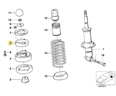 Bmw Šokio Slėginimo Adapteris 5 E34 7 E32 Originalus 33521091694