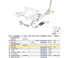 Šoninis Stovas Bmw F 650 Gs G 650 1999 2007 2008 2015 Originalus 46537669899