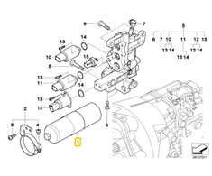 BMW Spaudimo Akumuliatorius E46 3 1999 2006 Originalus 23427507004