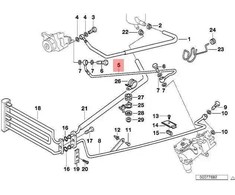 Bmw Spaudimo Šlaunio Surenkamas 7 E38 1993 2001 Originalus 32411141854