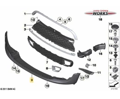 Bmw Spoileris Mini R56 R55 R57 2009 2015 Originalus 51117255108