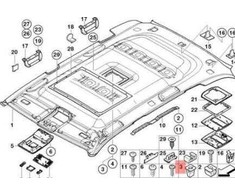 Bmw Spreizmutter E30 E36 E34 E39 E32 X5 E53 Z3 Originalus 63131378066