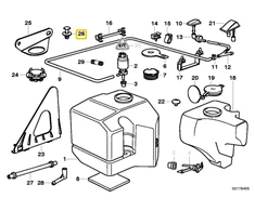 BMW Spreizniet E36 E34 G30 F90 M5 Originalus 61131378641