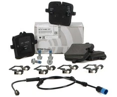 BMW X5 G05 X5M F95 X6M F96 X7 G07 M50i Galiniai stabdžių trinkelės originalios 34216885187