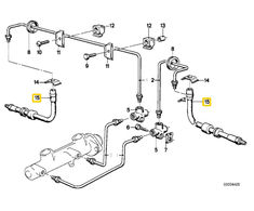 Bmw Stabdžių Žarna 5 E28 6 E24 Originalus 34321159901