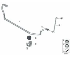 Bmw Stabilizatoriaus Palaikymas E81 E87 E90 E92 X1 E84 Originalus 31306787016