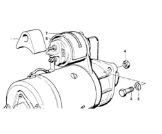 BMW Starter Originalus 12411711403 7' E32