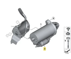 Bmw Starterio Solenoidas E81 E87 E90 3' 5' 6' 7' X1 X3 X5 X6 Z4 Originalus 12417526238