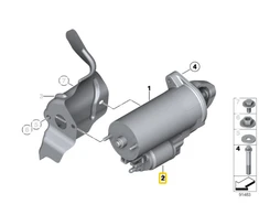 Bmw Starterio Solenoidas E81 E87 E90 3' 5' 6' 7' X1 X3 X5 X6 Z4 Originalus 12417526238