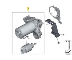 Bmw Starteris F01 F02 X5 E70 X6 E71 Originalus 12418515900