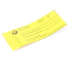 BMW Stick-On Label E87 E30 E36 E46 E90 E91 Originalus 01399787959